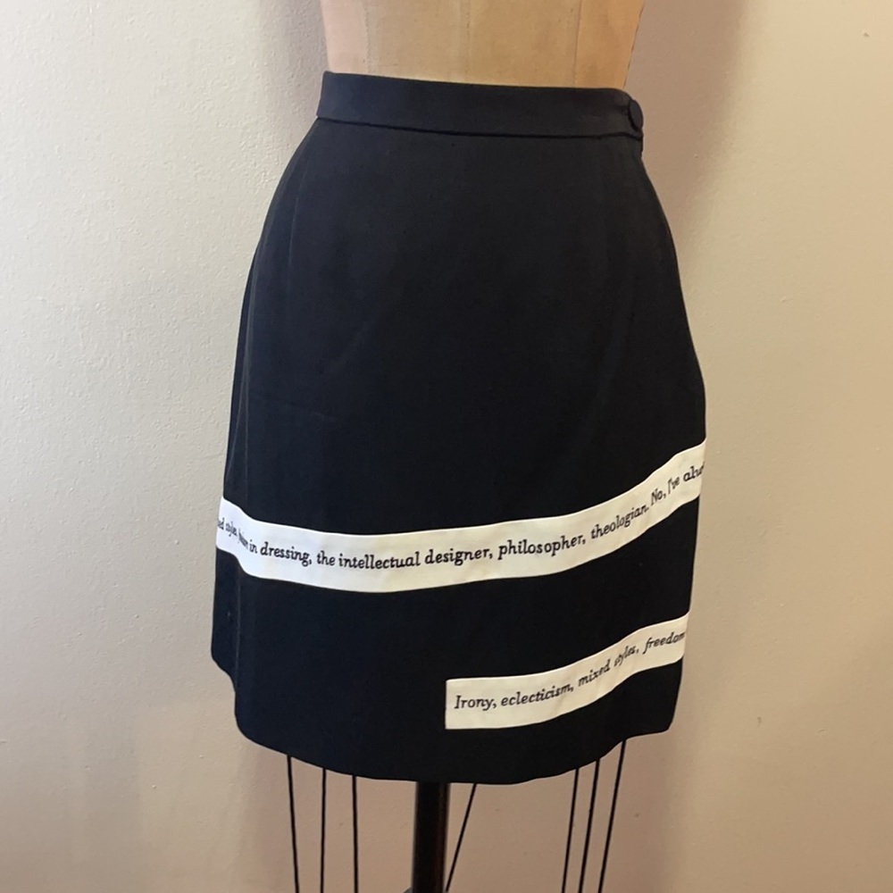 Moschino Black White Striped Skirt Suit The Nanny - Picture 12 of 15